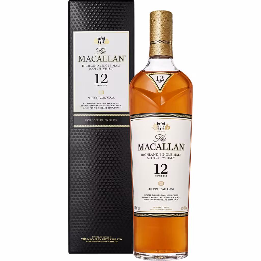 The Macallan Whisky Sherry Oak 12 Anos Single Malt 700ml - Comprar na Amazon | Palco do Vinho