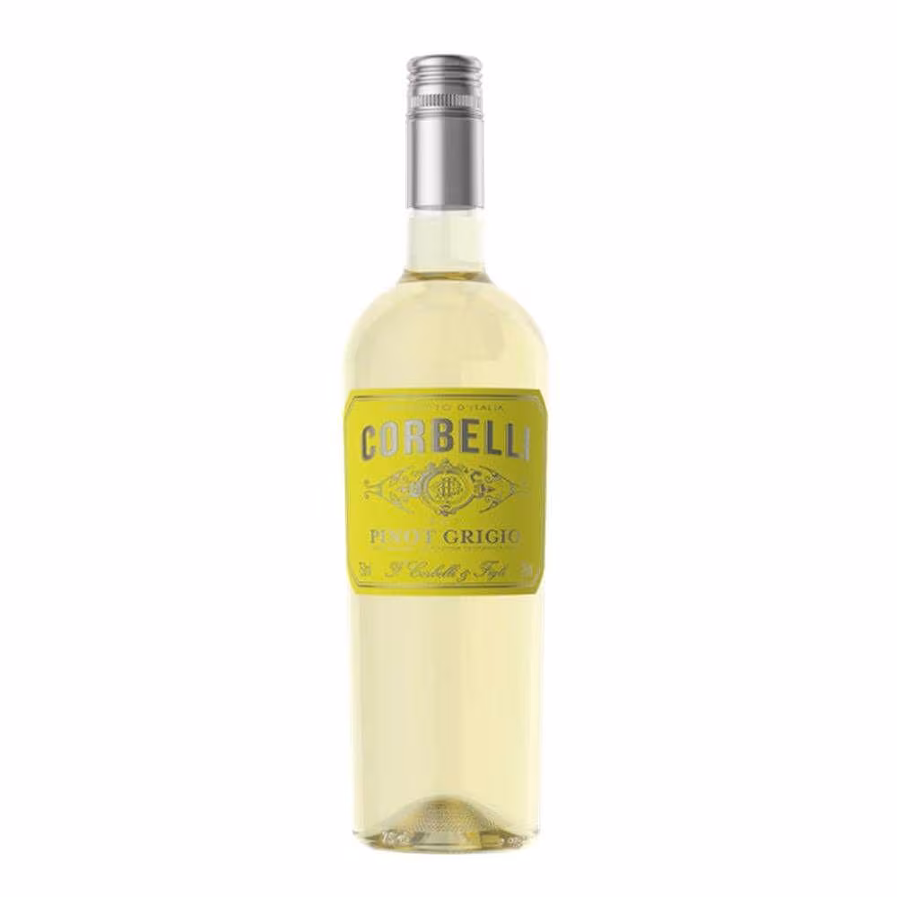 Vinho Italiano Branco Corbelli - Uva Pinot Grigio - 750 ml - Comprar na Amazon | Palco do Vinho