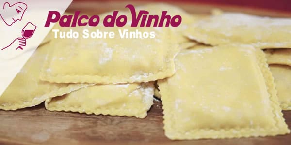 Receita Ravioli com molho de vinho tinto