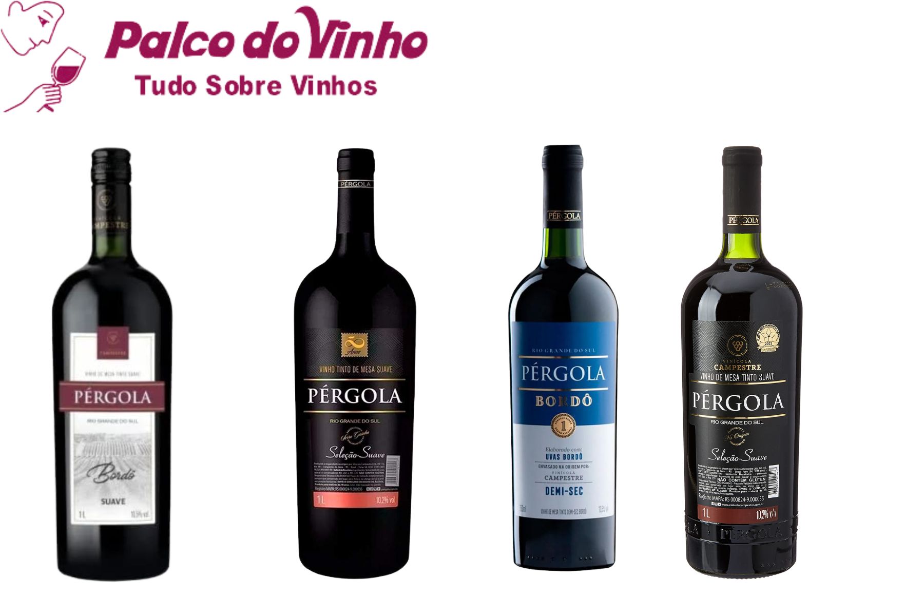 Os vinhos pérgolas mais vendidos no Brasil 2025