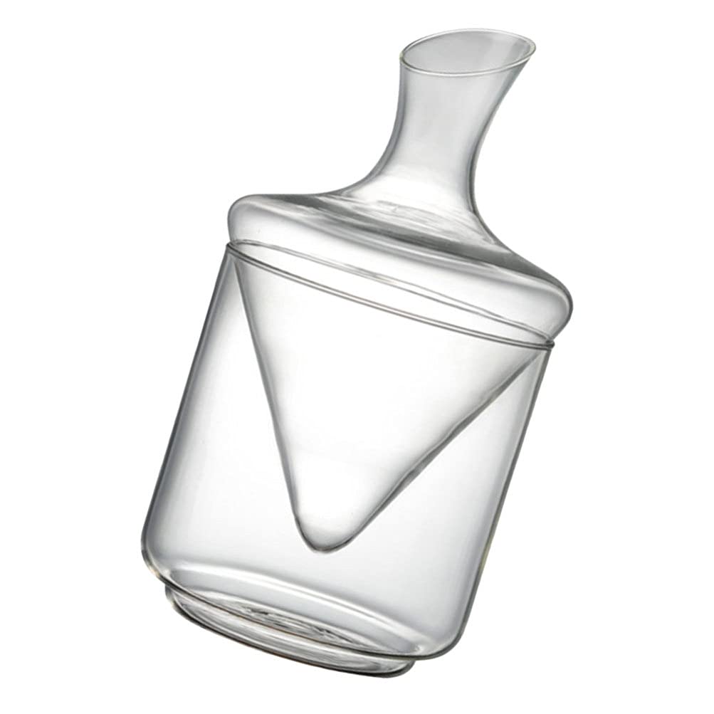 Conjunto de decantador de vinho, balde de gelo, garrafa de vidro, perfeita para acessórios de vinho tinto e branco para coquetéis e bar
