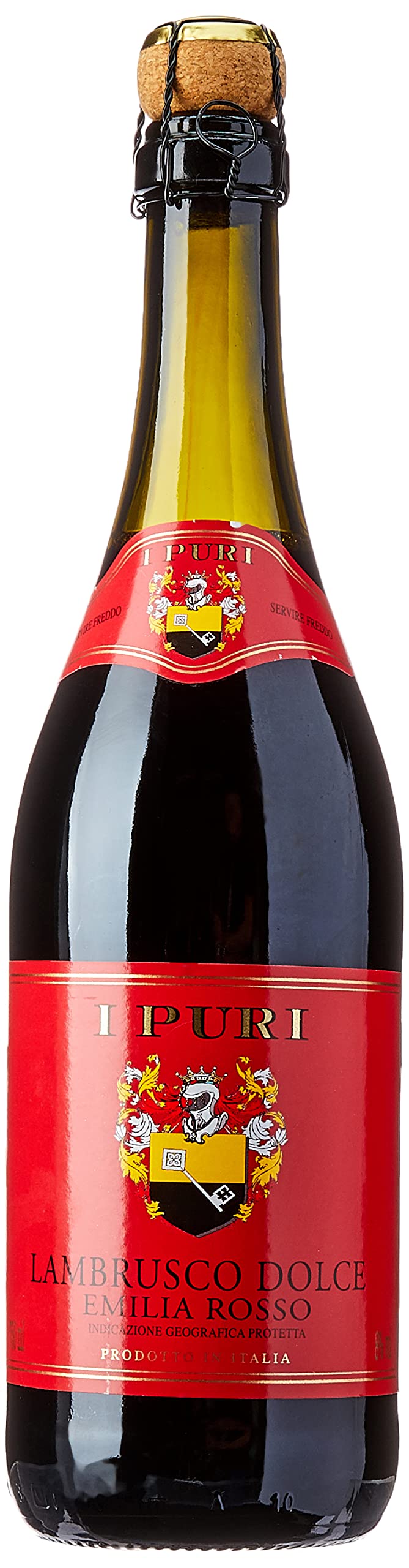 Vinho Italiano Lambrusco I Puri Tinto 750ml

