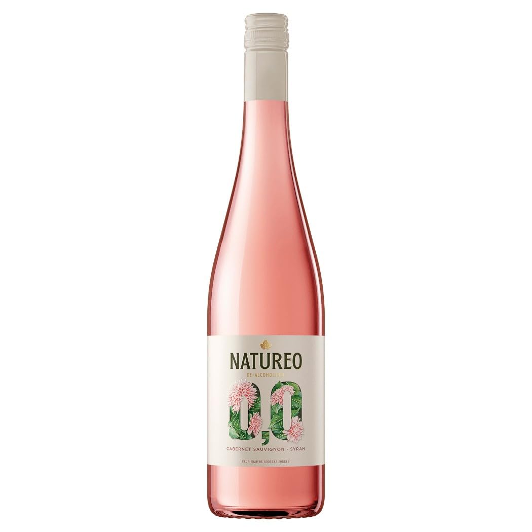 Vinho Rosé Seco Cabernet Syrah Sem Álcool 0,0% 750ml - Natureo
