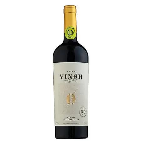 Vinho Merlot sem Álcool 750ml - Vinoh
