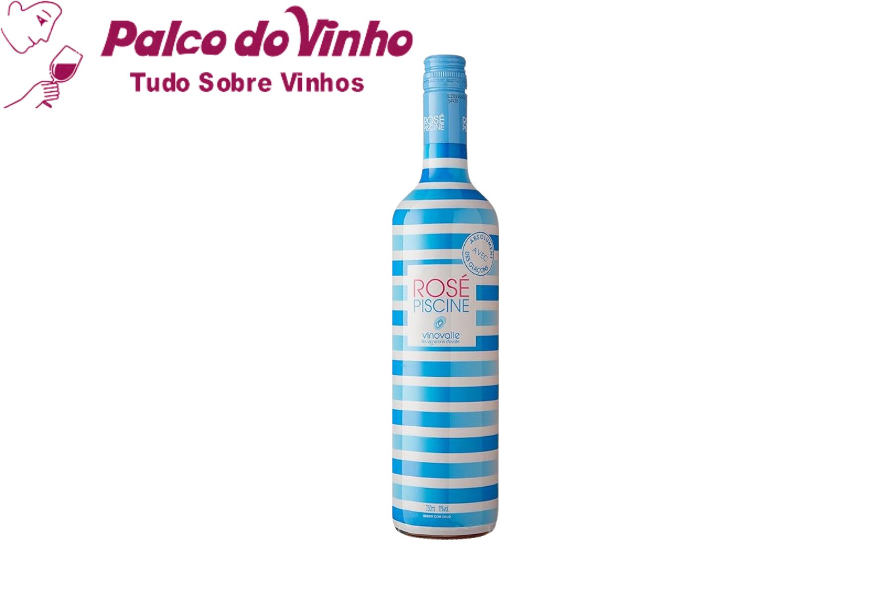 destacada Vinho Rose Piscine Stripes Listras 750ml