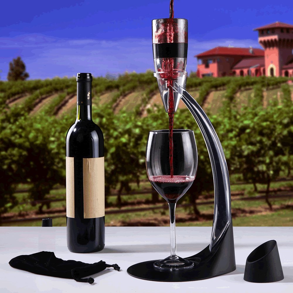 Decanter de Vinho aerador Magic Deluxe 5 peças CBR03518 - Commerce Brasil
