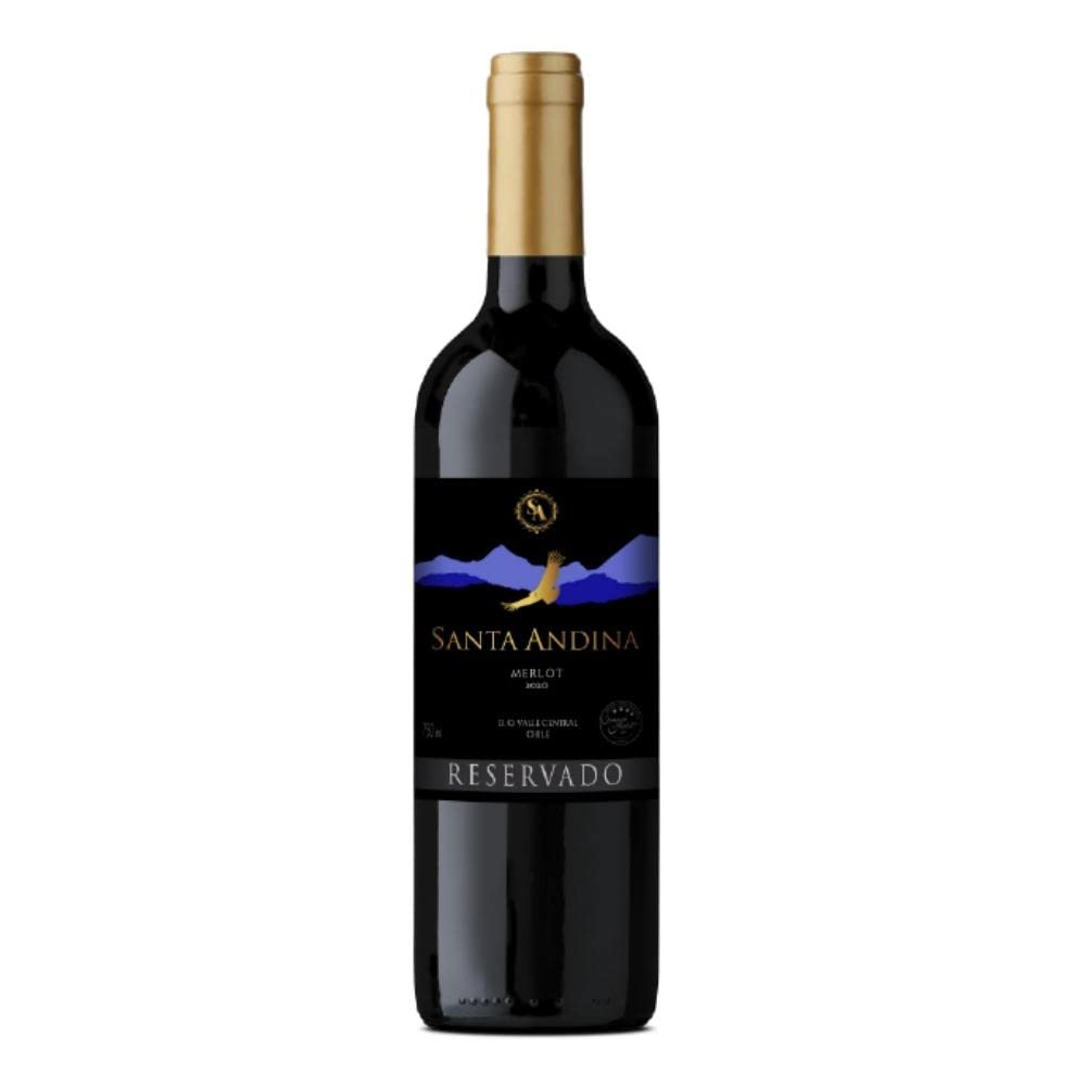 Santa Andina Vinho Tinto Chileno Reservado Merlot 750 Ml
