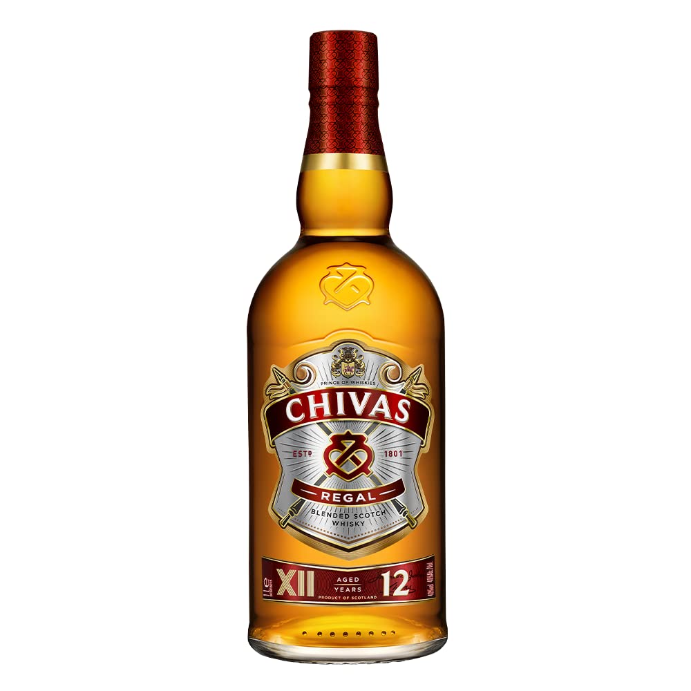 Whisky Chivas Regal 12 anos Blended Escocês - 1 litro
