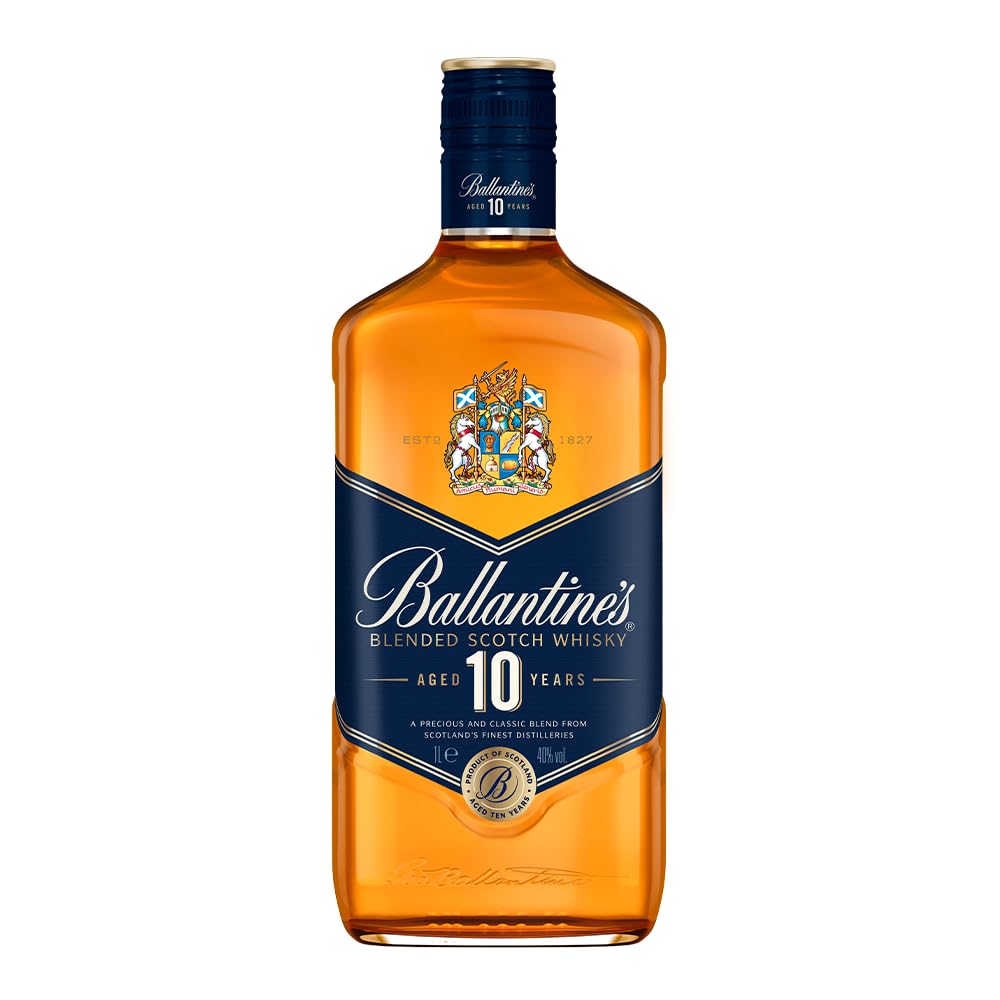 Whisky Escocês Blended 10 Anos Ballantine's Garrafa 1l 18 Whisky Escocês Blended 10 Anos Ballantine's Garrafa 1l
